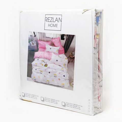 Rezlan UAE- Single size Kids Anime Girl Bed Sheet Set (3 Pieces)