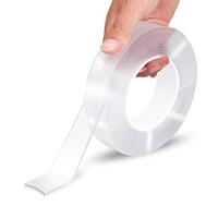 Shopdeals Nano Double Sided Tape Heavy Duty - Multipurpose Removable Traceless Mounting Adhesive Tape for Walls Washable Reusable Strong Sticky Strips Gel Grip Tape
