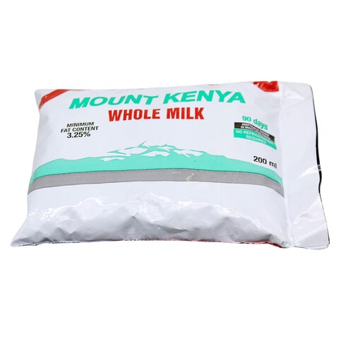 Buy Mount Kenya ESL UHT Whole Milk 200ml