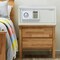 Rubik Wide Cabinet Safe Box with Key &amp; Pin Code, Programmable Safety Vault For Home Office (RB-EDA200-W, 20x43x35cm, 8.5KG) White
