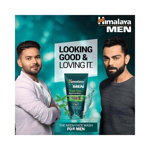 Himalaya Herbals Men Pimple Clear Neem Face Wash Green 100ml