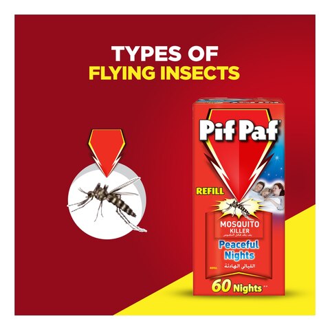 Pif Paf Peaceful Nights Liquid Mosquito Killer Refill 45ml
