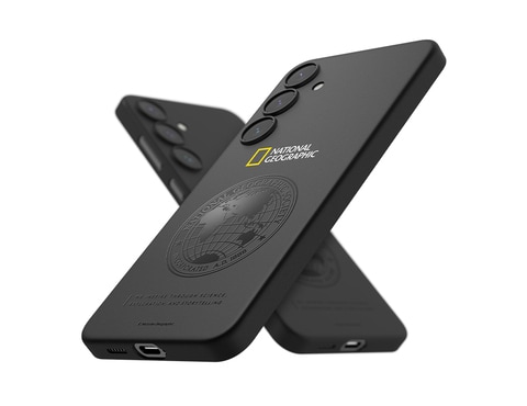 National Geographic Global Seal Ultra Slim Fit Case For Samsung Galaxy S24 - Black