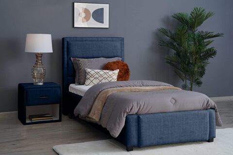 Navy twin on sale bed frame