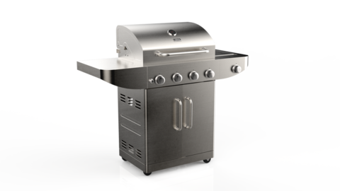 Outdoor grill hotsell with burner