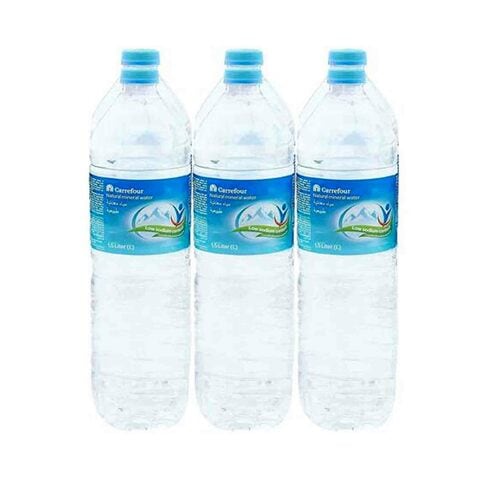 Carrefore Natural Mineral Water 1 5l X6 Price In Uae Carrefour Uae Supermarket Kanbkam