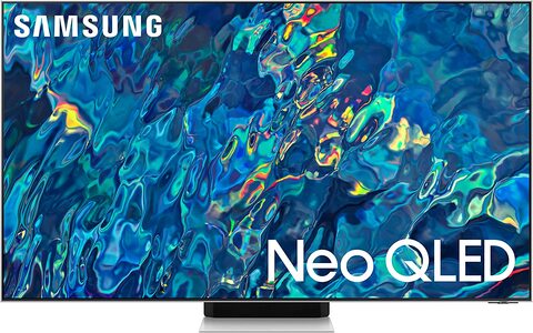 Samsung Smart TV, Neo QLED 4K, QN95B, 55 Inch, Bright Silver, 2022, Quantum HDR 32x, Dolby Atmos Audio, Smart Hub, With 8 Speakers And In-Built Woofer, Mini LED, QA55QN95BAUXZN