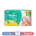 Buy Pampers Baby Dry Newborn Size 1 - 44 Diapers in Egypt