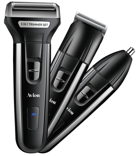 Avion 3 In 1 Rechargeable Trimmer Set Smooth Shave Beard Trimming Ear Nose Trimmer Waterproof Profession Cordless Electric Multi function