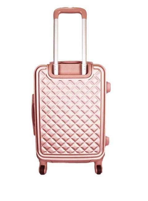 PK 3-Piece Luggage Trolley Set With Briefcase, Rose Gold