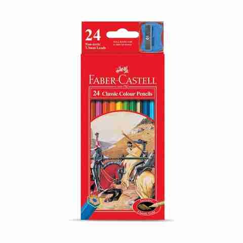 Buy Faber-Castell Classic Colour Pencil Cardboard Pack 24 Online