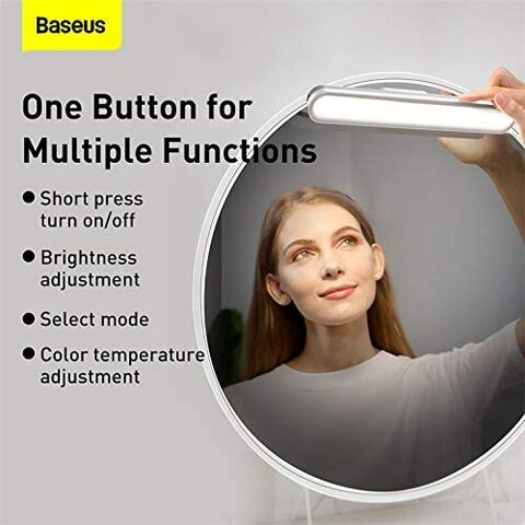 Baseus Magnetic Stepless Dimming Charging Desk Lamp Pro White