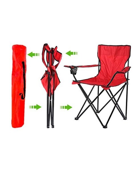 Folding chair deals cup holder