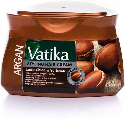 Dabur Vatika Naturals Moroccan Argan Soft And Silky Hair Cream Brown 140ml