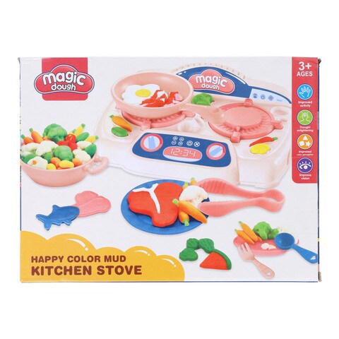 Magic Dough Happy Color Mud Kitchen Stove 3+