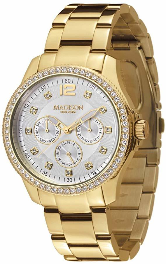 perspectief Plagen Grondwet Buy Madison NY - Jolie Ladies White Dial Stainless Steel Watch Online - Shop  Fashion, Accessories & Luggage on Carrefour UAE