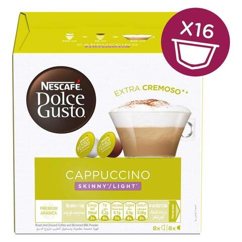 Nescafe Dolce Gusto Cappuccino Skinny Coffee 16 Capsules