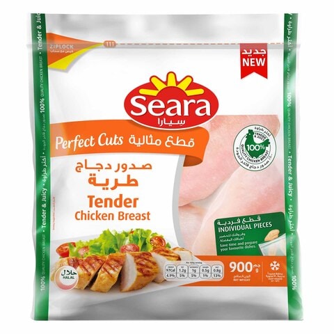 Buy Seara Perfect Cuts Tender Chicken Breast 900g Online - Shop Frozen Food  on Carrefour UAE