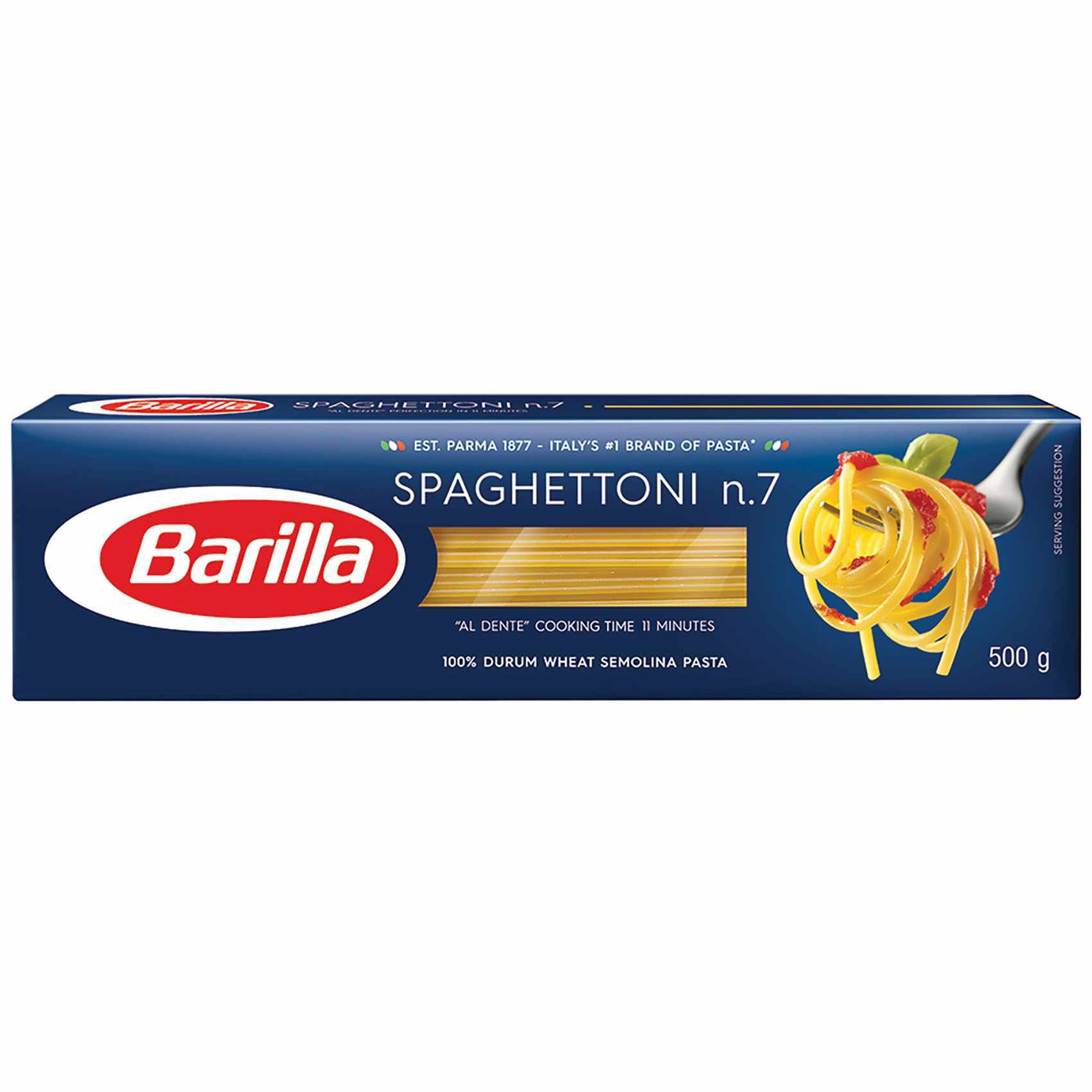 Buy Barilla Spaghettoni Pasta No.7 500g Online Shop Food Cupboard on