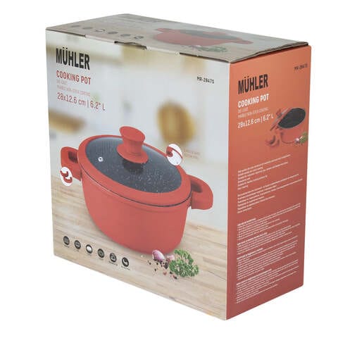 Muhler Cooking Pots with Glass Lid - 1.6 Liters or 2.2 Liters, Stainle –  KATEI UAE