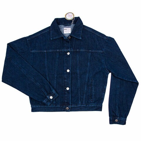 Oversized blue outlet jean jacket