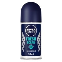 NIVEA MEN Deodorant Roll-on for Men Fresh Ocean Aqua Scent 50ml