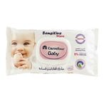 Buy Carrefour Baby Sensitive Wipe White 24 count in Saudi Arabia
