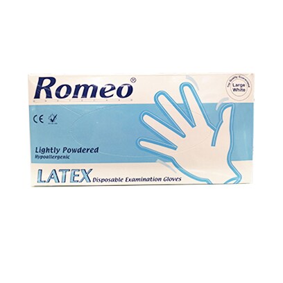Romeo Gloves Latex Large Disposable