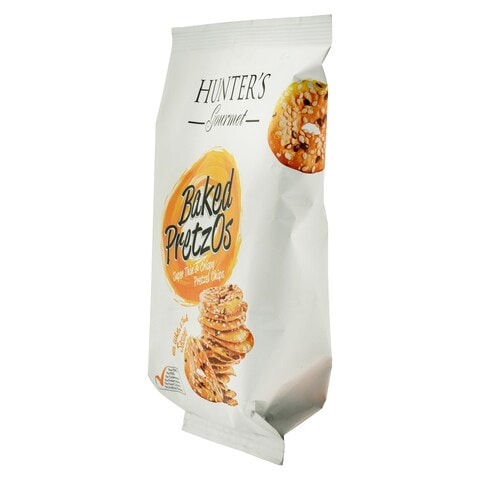 Hunters Gourmet Baked Pretzos With White And Black Sesame 180g