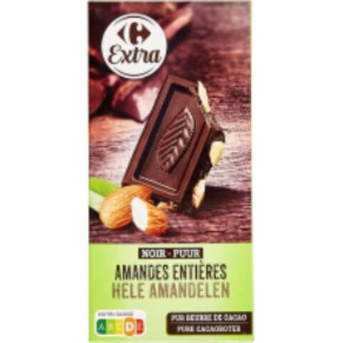 Carrefour Dark Chocolate With Almond 200g