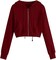 Girls Childish Hoodie Full Zip Hip Hop Sports Sweatshirt Stylish Tops For Women (RED, M)