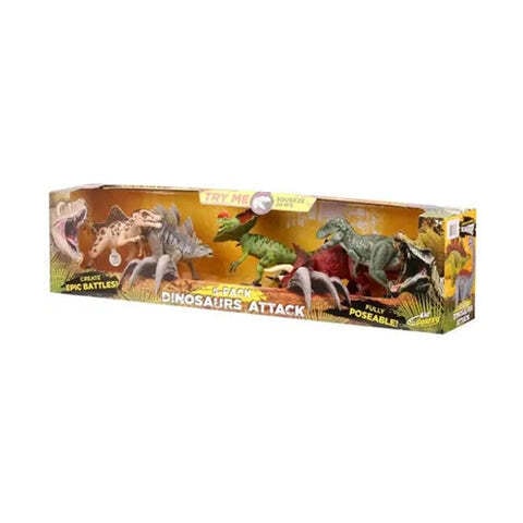 Poseable dinosaur on sale 6 pack