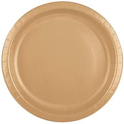 Touch Of Color Glittering Gold Round Luncheon Plate 10in 24