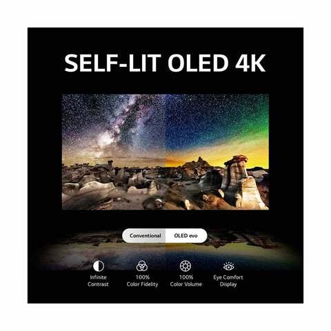 تليفزيون إل جي 83 بوصة 4K فائق الدقة أوليد ايفو سمارت بريسيفر مدمج - OLED83C36LA