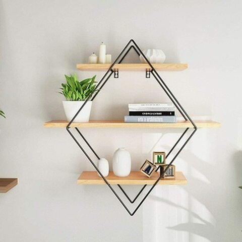 Industrial deals wooden shelf