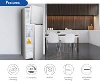 Sharp 479L Net Capacity Double Door Top Mount Inverter Compressor Refrigerator With Digital LED Display Inox SJ-HM620-HS3