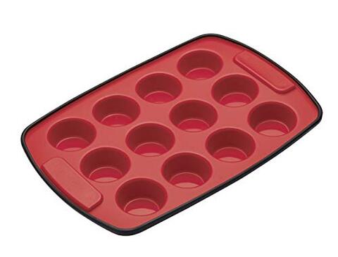 Generic Masterclass Smart Silicone Flexible Twelve Hole Pan 29X20Cm (11&frac12;&quot;X8&quot;), Sleeved