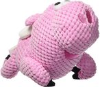 اشتري Godog Checkers Flying Pig With Chew Guard Technology Durable Plush Squeaker Dog Toy, Pink, Mini, (Just For Me) في الامارات