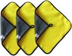 اشتري lavish 3PCS Car Drying Towel,Microfiber Cleaning Cloth for Car and House - Microfiber Cleaning Rags for Car, Glass, Stainless Steel, Table, Window Cleaning Cloth (Yellow في الامارات