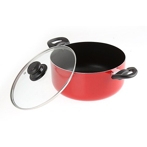 First1 Non-Stick Casserole With Lid Red 24cm