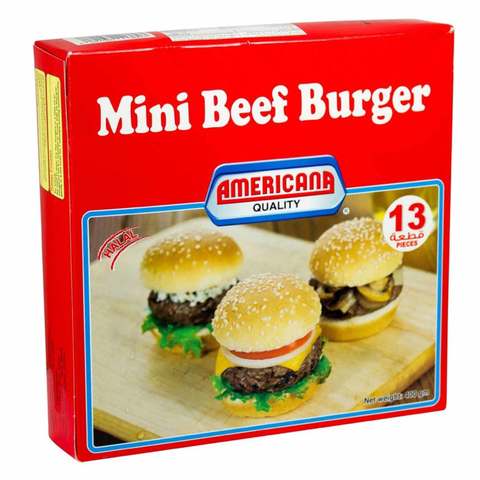 Americana Mini Beef Burgers 400g