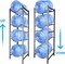 Sky-Touch 4Tier Water Bottle Organizer,5 Gallon Water Bottle Holder, Water Bottle Rack Stainless Steel Shelf Easy To Assemble For Kitchen, Home And Office Gray