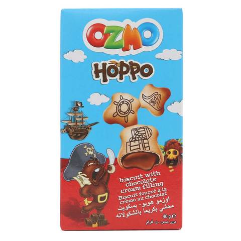 Ozmo Hoppo Biscuits With Chocolate Cream Filling 50g