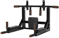 Max Strength Multifunctional Wall Mounted Pull Up Bar, Pull Up Bar Wall Mounted Chin Up Bar Multi-Grip Full Body Strength Training Workout Dip Bar