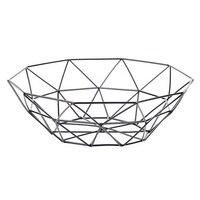 Aiwanto - Creative Fruit Basket Bowl Metal Storage Container Centerpiece Display Bowl for Living Room Decoration and Modern Kitchen Table - Paint Black