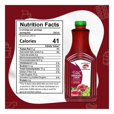 Al Ain Farms Pomegranate And Grape Juice 1.5L