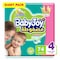 Babyjoy Compressed Diamond Pad Diaper Size 4 Large 10-18kg Giant Pack 74 Diapers