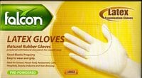 lavish Falcon Latex Gloves Pre Powder Large (1 Pack X 100 Pieces)
