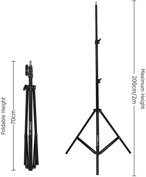 Buy Coopic 2pcs L 200 200cm 6 5 Feet Professional Heavy Duty Light Stands For Photography And Video Lighting Online Shop Electronics Appliances On Carrefour Uae