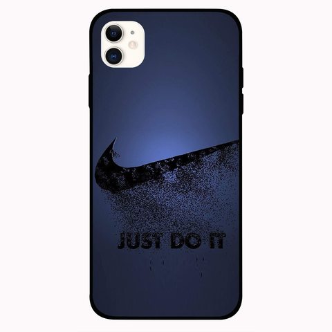 Theodor - Apple iPhone 12 Mini 5.4 inch Case Just Do It Flexible Silicone Cover